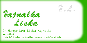 hajnalka liska business card